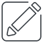 edit-thin icon.  icon. Friconix, free collection of beautiful icons.