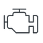 Thin, line, car, engine, mechanics, mechanical, motor, diesel, power, engine-thin icon