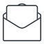 envelope-sheet-thin icon.  icon. Friconix, free collection of beautiful icons.
