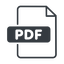 file-pdf-thin icon. thin, line, file, pdf, file-pdf, file-pdf-thin, document icon. Friconix, free collection of beautiful icons.
