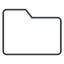 folder-thin icon.  icon. Friconix, free collection of beautiful icons.