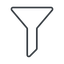 funnel-thin icon.  icon. Friconix, free collection of beautiful icons.