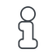 info-thin icon.  icon. Friconix, free collection of beautiful icons.