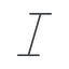 Thin, line, text, type, editor, font, typography, italic, font-style, italic-thin icon