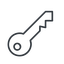 key-alt-thin icon. thin, line, up, unlocked, unlock, locked, lock, key, access, security, key-alt-thin icon. Friconix, free collection of beautiful icons.
