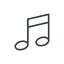 Thin, line, mute, unmute, music, note, musical, notes, music-thin icon