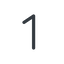 Thin, line, number, font, one, digit, one-thin, 1 icon