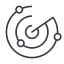 Thin, line, up, gps, place, radar, localisation, radar-thin, sonar icon