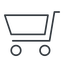 Thin, line, shopping, cart, shop, buy, trolley, shopping-cart-thin icon