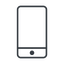 Thin, line, up, iphone, phone, mobile, android, gsm, smartphone, cell, smartphone-thin icon