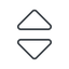 sort-thin icon.  icon. Friconix, free collection of beautiful icons.
