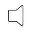 Thin, line, speaker, volume, mute, unmute, music, sound, loudspeaker, speaker-thin icon