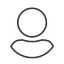 user-circle-thin icon.  icon. Friconix, free collection of beautiful icons.