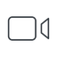 videocamera-thin icon.  icon. Friconix, free collection of beautiful icons.