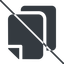 Thin, line, down, solid, prohibited, copy, copy-solid, files icon