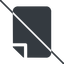 Thin, line, down, prohibited, file, file-solid, document icon