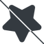 Thin, line, down, solid, star, rate, rating, prohibited, star-solid, favorite icon