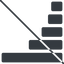 Thin, line, right, horizontal, mirror, graph, chart, prohibited, statistics, antenna, mobile, signal, bars, level, strength, bar, bar-chart-solid, wifi icon