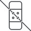 Thin, line, right, horizontal, mirror, prohibited, medical, plaster, adhesive, bandage, care, medic, band-aid, elastoplast, plaster-thin icon