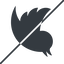 Thin, line, right, logo, brand, social, prohibited, twitter, bird, twit, twitter-solid icon