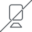 Thin, line, right, youtube, video, prohibited, camera, film, movie, videocamera, videocamera-thin icon