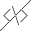 Thin, line, solid, horizontal, mirror, code, prohibited, html, text, editor, source, source-code, xml, code-thin icon