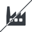 Thin, line, horizontal, mirror, factory, industry, window, prohibited, factory-window icon