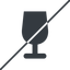 Thin, line, glass, horizontal, mirror, prohibited, party, wine, empty, champagne, glass-wine, drink, water, glass-wine-empty-solid icon