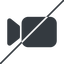 Thin, line, up, horizontal, mirror, youtube, video, prohibited, camera, film, movie, videocamera, videocamera-solid icon