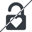 Thin, line, logo, horizontal, mirror, social, network, prohibited, padlock, unlock, lock, website, brands, welogu icon