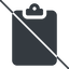 Thin, line, up, prohibited, report, note, clipboard, pasteboard, notebook, scratchpad, tablet, clipboard-solid icon