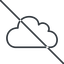Thin, line, prohibited, cloud, sky, weather, clouds, cloudy, cloud-thin icon