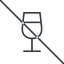 Thin, line, glass, prohibited, party, wine, champagne, glass-wine, drink, water, glass-wine-thin icon