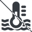 Thin, line, prohibited, temperature, thermometer, heat, hot, liquid, hot-liquid, hot-liquid-solid icon