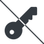 Thin, line, up, prohibited, unlocked, unlock, locked, lock, key, access, security, key-alt-solid icon