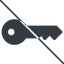 Thin, line, up, prohibited, unlocked, unlock, locked, lock, key, access, security, key-solid icon