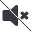 Thin, line, up, prohibited, speaker, volume, mute, unmute, music, sound, loudspeaker, mute-solid, silence, silent icon