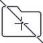 Line, add, new, prohibited, folder, directory, create, new-folder, new-folder-thin icon