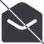 Thin, line, envelope, mail, message, email, prohibited, contact, open, read, open-envelope, open-envelope-solid icon