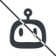 Thin, line, up, rounded, robot, robotics, face, prohibited, robot-rounded icon