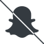 Thin, line, solid, logo, brand, social, network, prohibited, chat, snapshat-solid, snapchat, snap icon