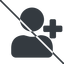 Thin, line, sign, plus, add, user, prohibited, sign-up, account, newuser, profile, usericon, user-plus-solid icon