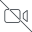 Thin, line, up, youtube, video, prohibited, camera, film, movie, videocamera, videocamera-thin icon