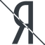 Thin, line, logo, brand, search, engine, prohibited, yandex, yandex-r icon