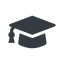 graduation-cap-solid icon.  icon. Friconix, free collection of beautiful icons.