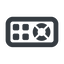 Line, left, wide, remote, control, tv, television, remote-control, remote-control-wide icon