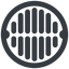 Line, right, wide, manhole, sewer, sewer-manhole, metal, cover, manhole-wide icon