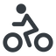 Line, wide, horizontal, mirror, vehicle, riding, bicycle, bike, cycle, cycling, bicycle-wide icon