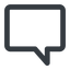 Line, wide, square, horizontal, mirror, dots, message, chat, comment, speech, dialogue, blablabla, blabla, bubbles, comment-square-wide icon