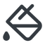 Line, wide, horizontal, mirror, bucket, drip, paint, color, fill, fill-drip-wide, fill-drip icon